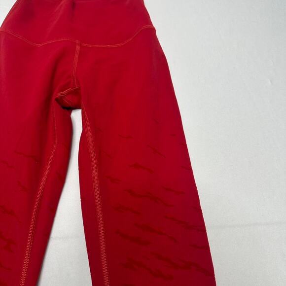 Lululemon Lunar New Year Wunder Under Red Leggings Pocket On Waistband Size 0 - Picture 4 of 7